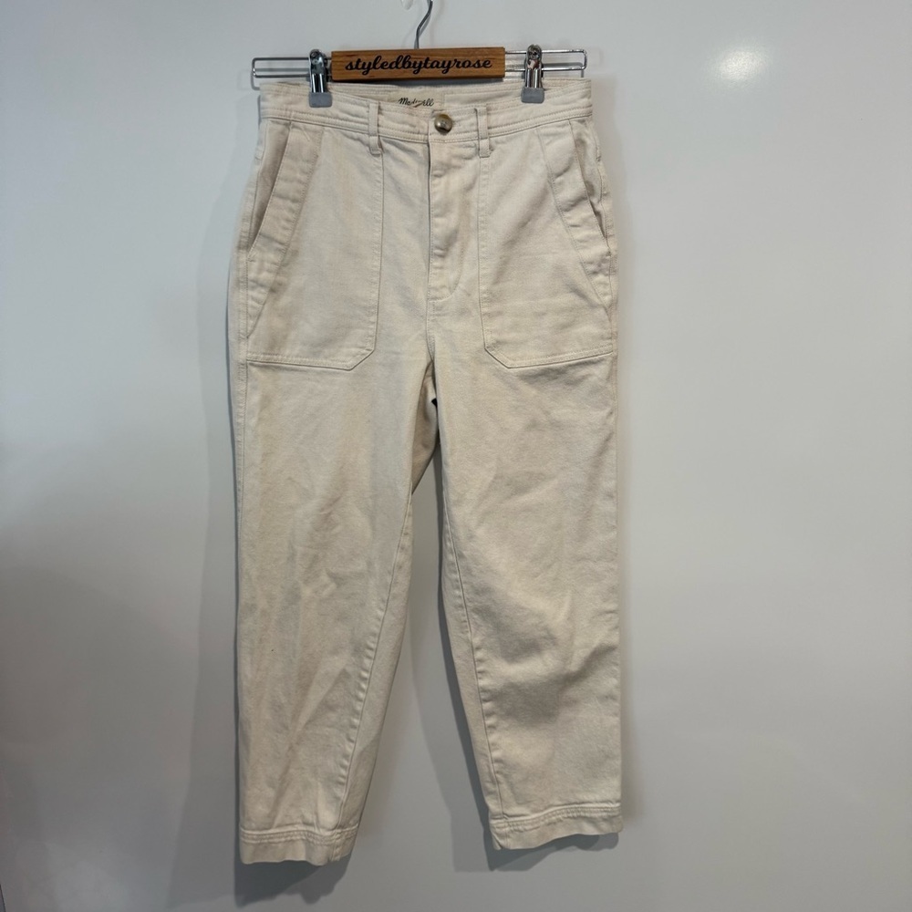 Madewell Carpenter Emmett Beige Cream Pants